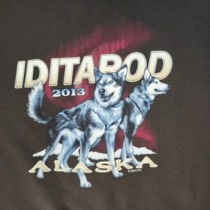 Iditarod 2013 Alaska Dog Sled Race Commemorative Sweatshirt Mens Large Hoodie